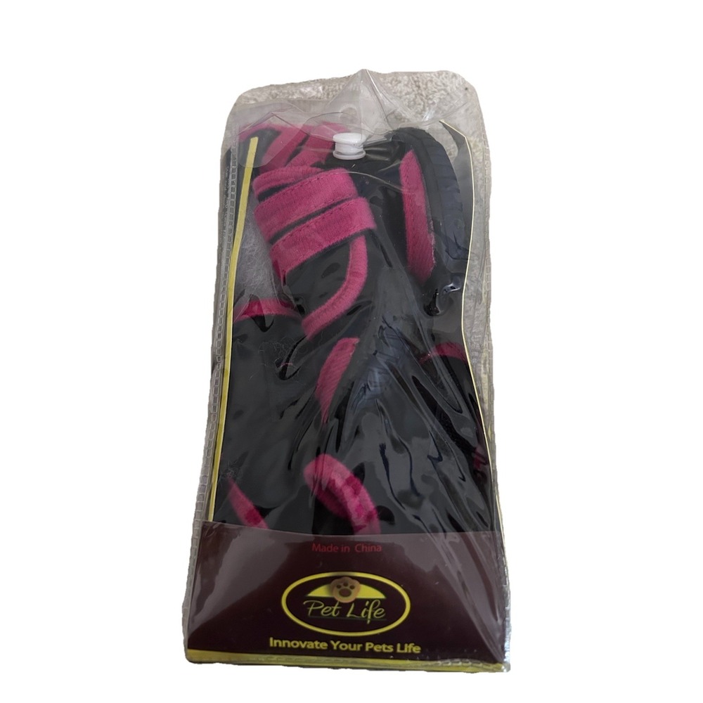 Pet Life NEW Insulated Thermal Thinsulate Pet Shoes - Set Of 4-XS-Black and Red